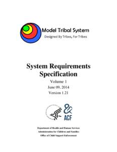 System Requirements Specification Volume 1 June 09, 2014 Version 1.21