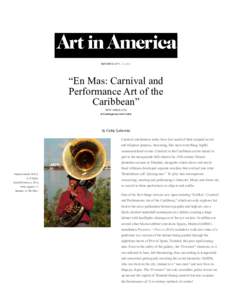 “En Mas: Carnival and Performance Art o... Caribbean” - Reviews - Art in America