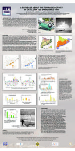 A DATABASE ABOUT THE TORNADIC ACTIVITY IN CATALONIA (NE SPAIN) SINCE 1994 M. E. MORALES (1), J. ARÚS (2), M. C. LLASAT (1), M. GAYÀ (3) AND S. CASTÁN[removed]Department of Astronomy and Meteorology, Faculty of Physics