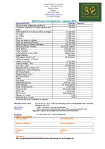 Microsoft Word - SWS Charges for Equipment 2013.doc