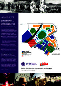 AT A GLANCE RNA Showgrounds Regeneration – what it means for the 2011 Royal Queensland Show (Ekka)