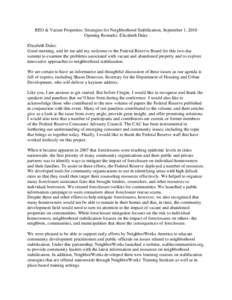 Real estate / National Community Stabilization Trust / Community-based organizations / Affordable housing / Economy of the United States / Foreclosure / Politics of the United States / NeighborWorks America / Community Reinvestment Act / Mortgage industry of the United States / United States housing bubble / Community development