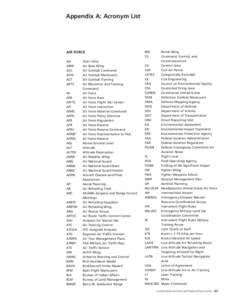 National Park Service / Royal Canadian Air Force / Edwards Air Force Base / Federal Aviation Administration / R-2508 Special Use Airspace Complex / Eglin Air Force Base / United States Air Force / United States / Conservation in the United States