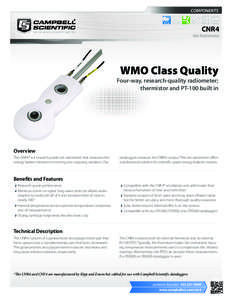 COMPONENTS  CNR4 Net Radiometer