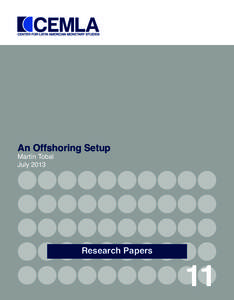 An Offshoring Setup Martín Tobal July 2013 Research Papers