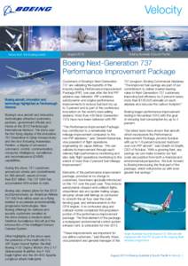 Velocity  News from the Boeing world August 2012