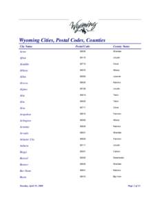 Cities-Counties-Postal Codes[removed]