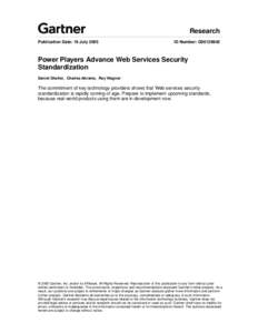 Security / Interoperability / Identity management / Identity management systems / WS-Trust / WS-Security / WS-Federation / WS-SecureConversation / Web Services Interoperability / Computer security / Computing / Web services