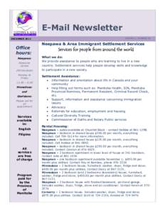 E-Mail Newsletter VOLUME 1, NUMBER 26 DECEMBER[removed]Office