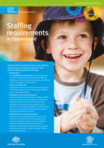 National Quality Framework Staffing requirements in Queensland - Fact Sheet for Services