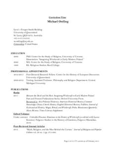 Anthropology of religion / Folklore / Culture / Anthropology / Witch-hunt / Witch trials in the Early Modern period / Witch-cult hypothesis / Lyndal Roper / Ronald Hutton / Witchcraft / Legal history / Cultural anthropology