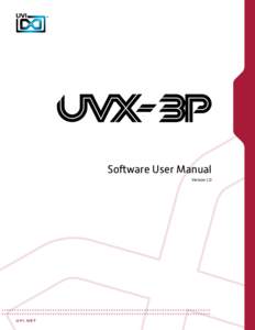 Software User Manual Version 1.0 End User License Agreement (EULA) Do not use this product until the following license agreement is understood and accepted. By using this product, or allowing anyone else to do so, you a