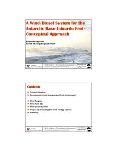 A Wind/Diesel System for the Antarctic Base Eduardo Frei - Conceptual Approach