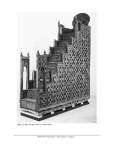 Conservation of the Koutoubia Minbar: A short story of an epic in Marrakech or, a travelogue disguised as a treatment paper