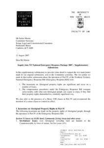 Contract law / Eminent domain / Aboriginal title / Northern Territory National Emergency Response / Leasing / Crown land / Section 51(xxxi) of the Constitution of Australia / Constitution of Australia / Law / Real property law / South African law