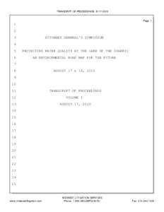 Lake of the Ozarks / Water quality / Chris Koster / United States Environmental Protection Agency / Missouri / Missouri Attorney General / Jay Nixon