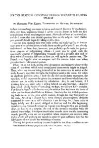 O N THE GRADUAL CONSTRUCTION OF THOUGHTS DURING SPEECH BY HEINRICH VON KLEIST,TRANSLATED