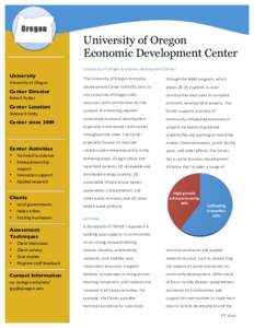 Pacific Northwest / West Coast of the United States / Economic development / United States / George V. Voinovich School of Leadership and Public Affairs / Woodburn /  Oregon / Development / Association of Public and Land-Grant Universities / Oregon