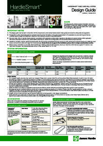 TM  HARDIESMART™ AGED CARE WALL SYSTEM Design Guide Australia | October 2014