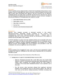 ISPANZ position paper - Telecom Operational Support