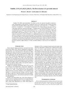 Nuclear materials / Oxide minerals / Oxidizing agents / Peroxides / Radioactive waste / Studtite / Uranyl peroxide / Uranium trioxide / Uranyl / Chemistry / Matter / Nuclear technology