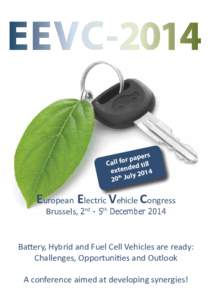 European Electric Vehicle Congress Brussels, 2nd - 5th December 2014 rs r pape o