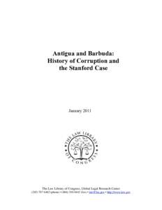 Antigua and Barbuda: History of Corruption and the Stanford Case