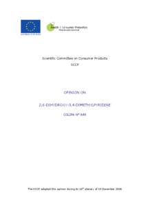 Scientific Committee on Health and Environmental Risks / Scientific Committee on Emerging and Newly Identified Health Risks / Directorate-General for Health and Consumers / Chemistry / Scientific Committee on Consumer Products / Hydrogen peroxide
