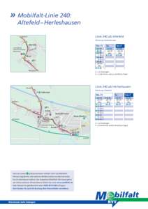 »	Mobilfalt-Linie 240:  Altefeld – Herleshausen Linie 240 ab Altefeld  Lüderbach