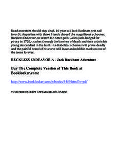 RECKLESS ENDEAVOR A - Jack Rackham Adventure