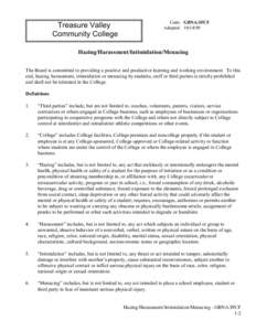 Education / Behavior / Rites of passage / Hazing / Harassment / Humiliation / Expulsion / Student orientation / Sexual harassment / Bullying / Abuse / Ethics