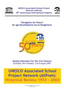 UNESCO Associated School Project Network (ASPnet): historical review; 2003