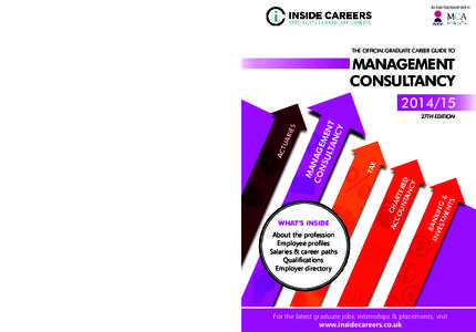 IN PARTNERSHIP WITH  THE OFFICIAL GRADUATE CAREER GUIDE TO MANAGEMENT CONSULTANCY