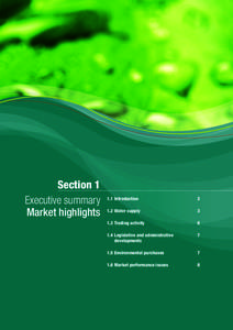 Section 1 Executive summary Market highlights 1.1	Introduction 