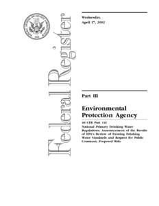 Federal Register / Vol. 67, No[removed]Wednesday, April 17, [removed]Proposed Rules