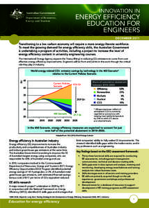 Innovation in  Energy Efficiency Education for engineers