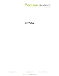 VAT Policy  VAT Policy Elpical Software B.V. Nijverheidsstraat 9