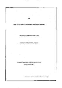 1994  AUSTRALIAN CAPITAL TERRITORY LEGISLATIVE ASSEMBLY DENTISTS (AMENDMENT) BILL 1994