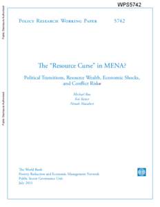 North Africa / Economic growth / Resource curse / MENA / JEL classification codes / International economics / Middle East / Economics