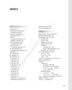 AL  INDEX Numbers & Symbols