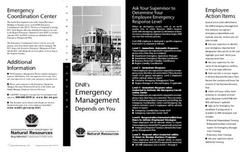 Emergency / State of emergency / Incident Command System / Massachusetts Emergency Management Agency / Oklahoma Department of Emergency Management / Public safety / Management / Emergency management