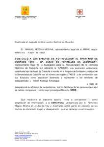 ASSOCIACIÓ PER A LA RECUPERACIÓ DE LA MEMÒRIA HISTÒRICA DE CATALUÑA (ARMHC) CREU SANT JORDI 2006