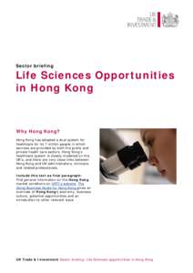 Life Sciences Sector Briefing