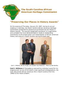 The South Carolina African American Heritage Commission 
