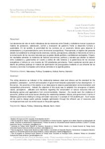 37 Revista Electrónica de Psicología Política Año 12, N°32 - Julio/Agosto de 2014 Intenciones de voto a favor de propuestas verdes. ¿Nuevo paradigma ambiental y postmaterialismo social?1