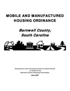 MOBILE AND MANUFACTURED HOMES