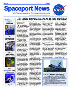 June 11, 2010  Vol. 50, No. 12 Spaceport News