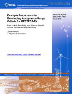 Example Procedures for Developing Acceptance-Range Criteria for BESTEST-EX