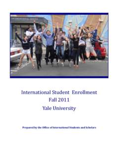    International Student  Enrollment  Fall 2011  Yale University   