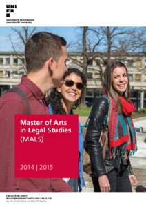 Master of Arts in Legal Studies (MALS) 2014 | 2015